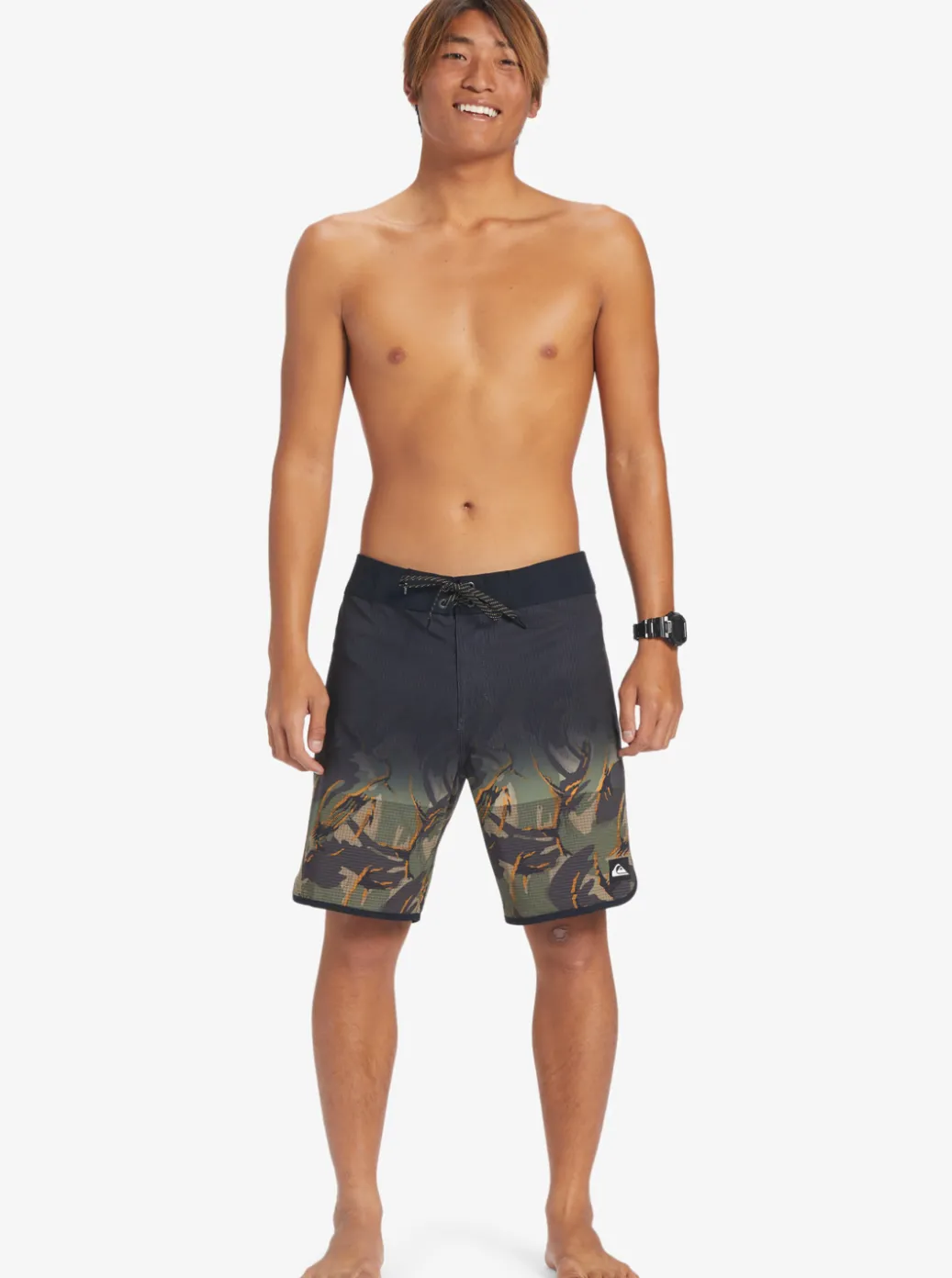 Clearance Quiksilver Highline Scallop 19" Boardshorts Four Leaf Clover