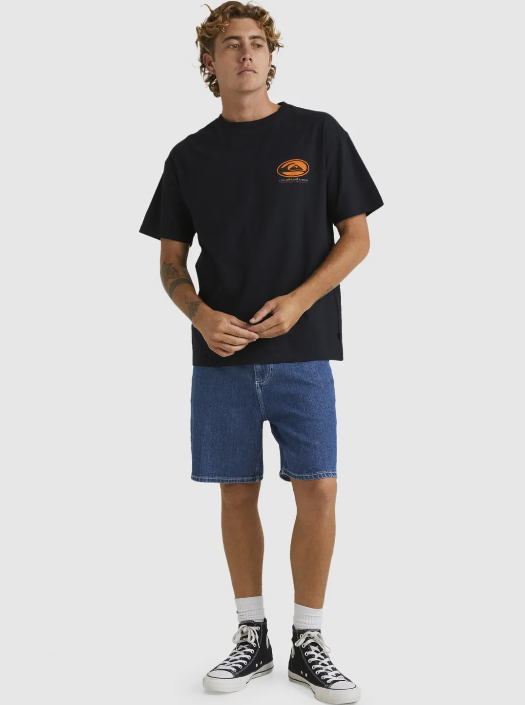 Sale Quiksilver Honeycomb Short Sleeve Stn T-Shirt Black