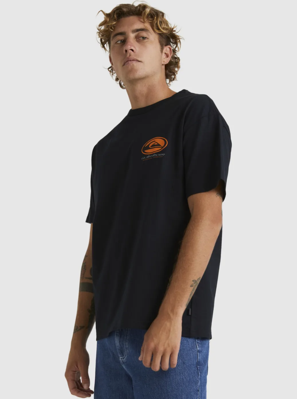 Sale Quiksilver Honeycomb Short Sleeve Stn T-Shirt Black