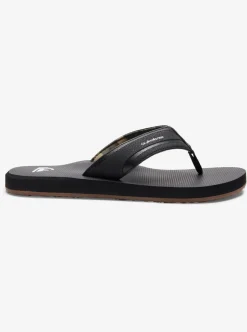 New Quiksilver Island Oasis Sandals Black/Black/Brown