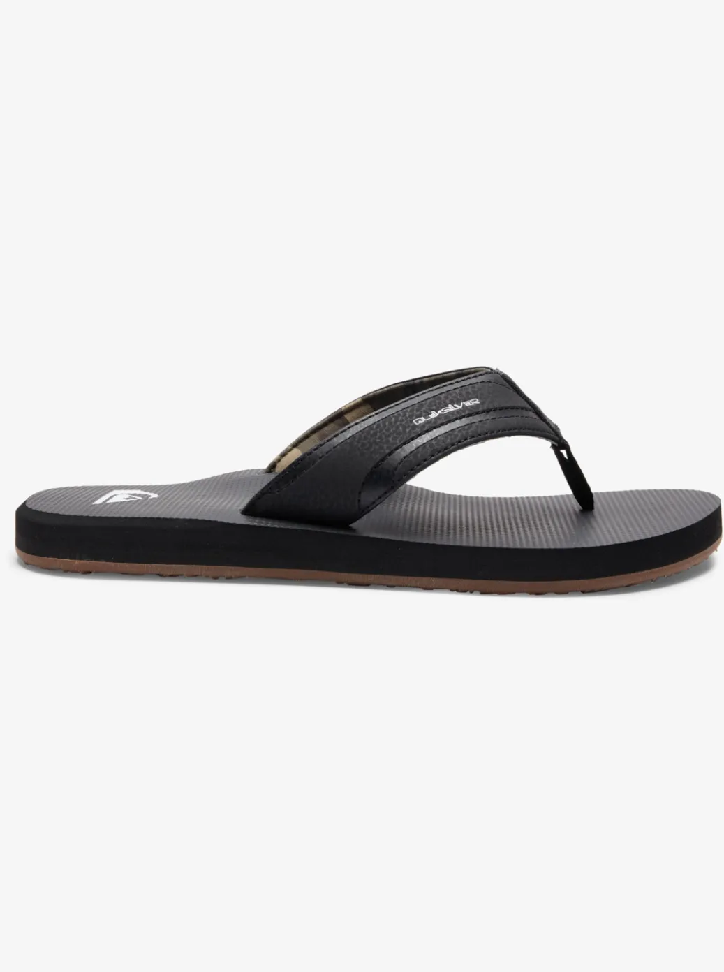 New Quiksilver Island Oasis Sandals Black/Black/Brown