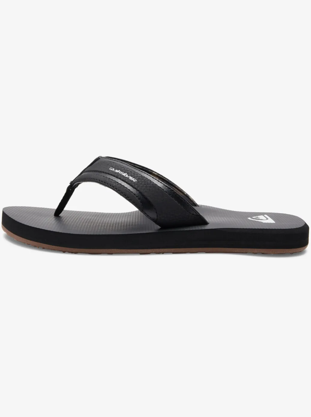 New Quiksilver Island Oasis Sandals Black/Black/Brown