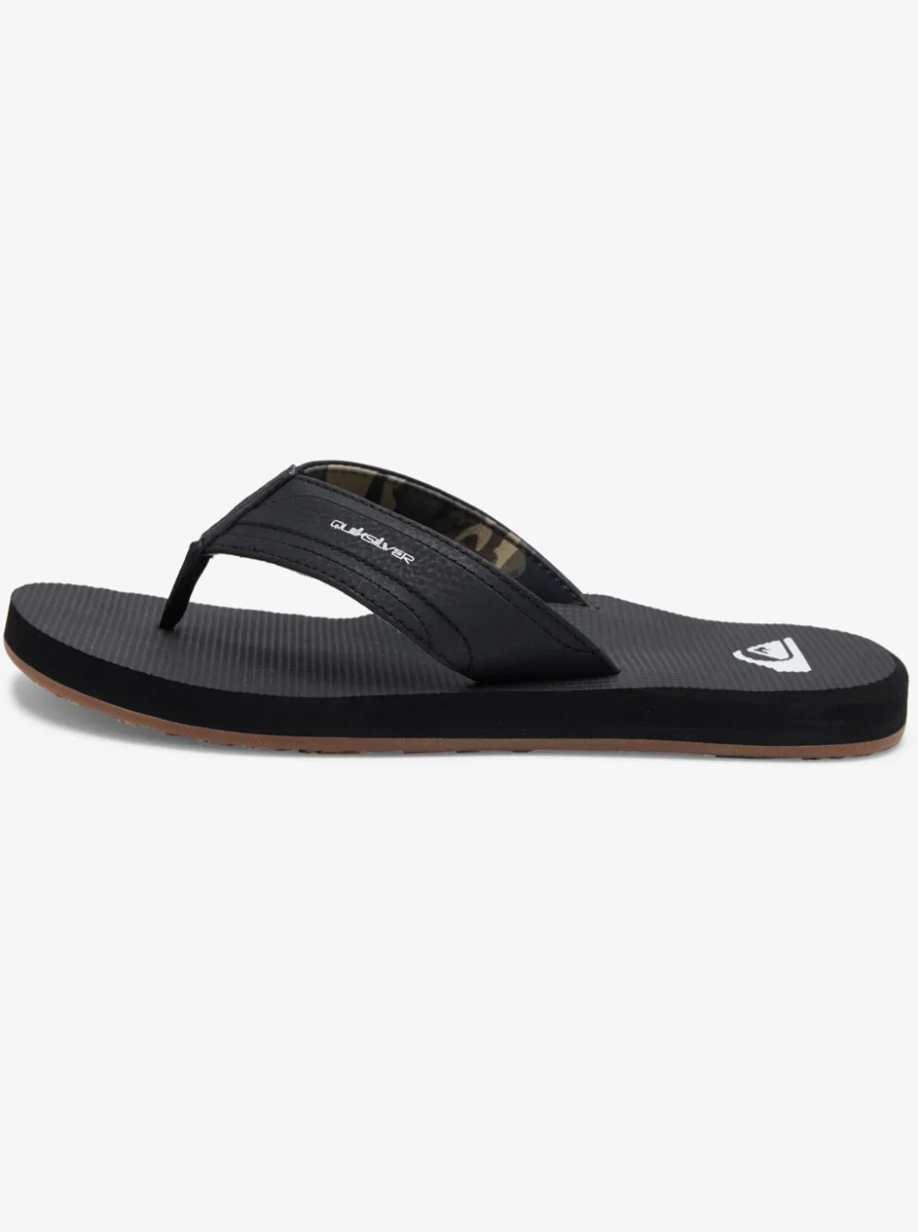 New Quiksilver Island Oasis Sandals Black/Black/Brown