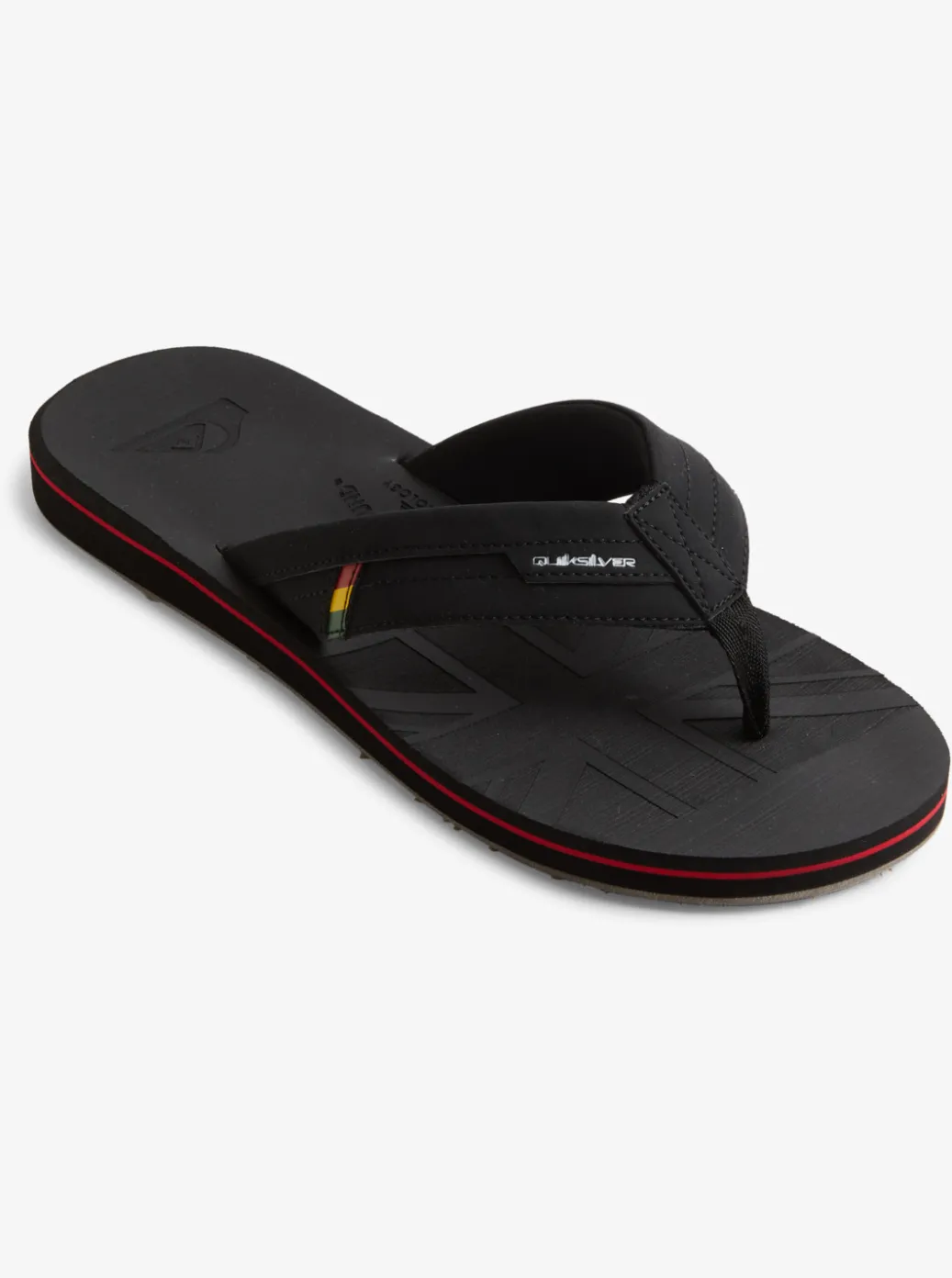 Clearance Quiksilver Island Oasis Squish Sandals Black 1