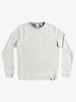 Hot Quiksilver Keller Sweatshirt Light Grey Heather