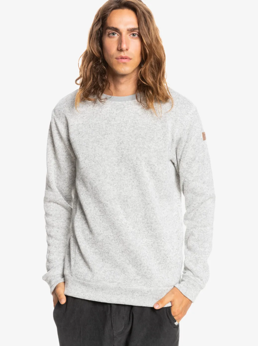 Hot Quiksilver Keller Sweatshirt Light Grey Heather