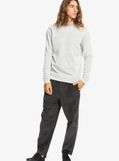 Hot Quiksilver Keller Sweatshirt Light Grey Heather