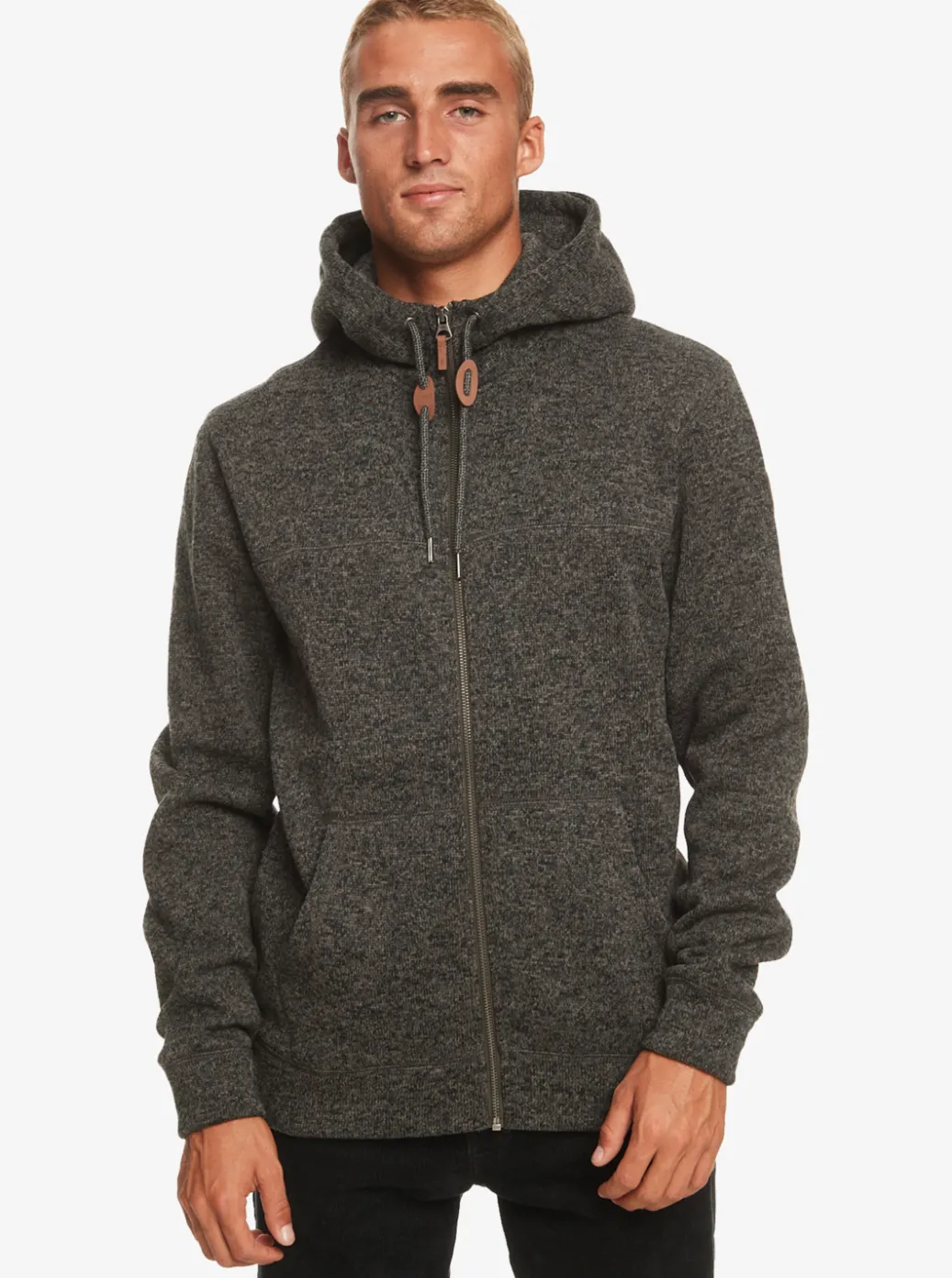 Store Quiksilver Keller Zip-Up Hoodie Dark Grey Heather