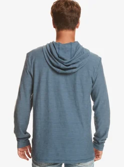 Best Sale Quiksilver Kentin Long Sleeves Hooded T-Shirt Kentin Bering Sea