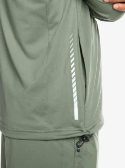 Cheap Quiksilver Knit Training Technical Zip-Up Hoodie Laurel Wreath