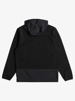 New Quiksilver Live For The Ride Softshelll Technical Hoodie True Black