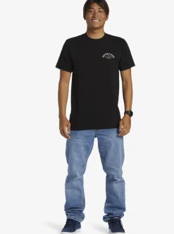 Hot Quiksilver Logo Lockup T-Shirt Black