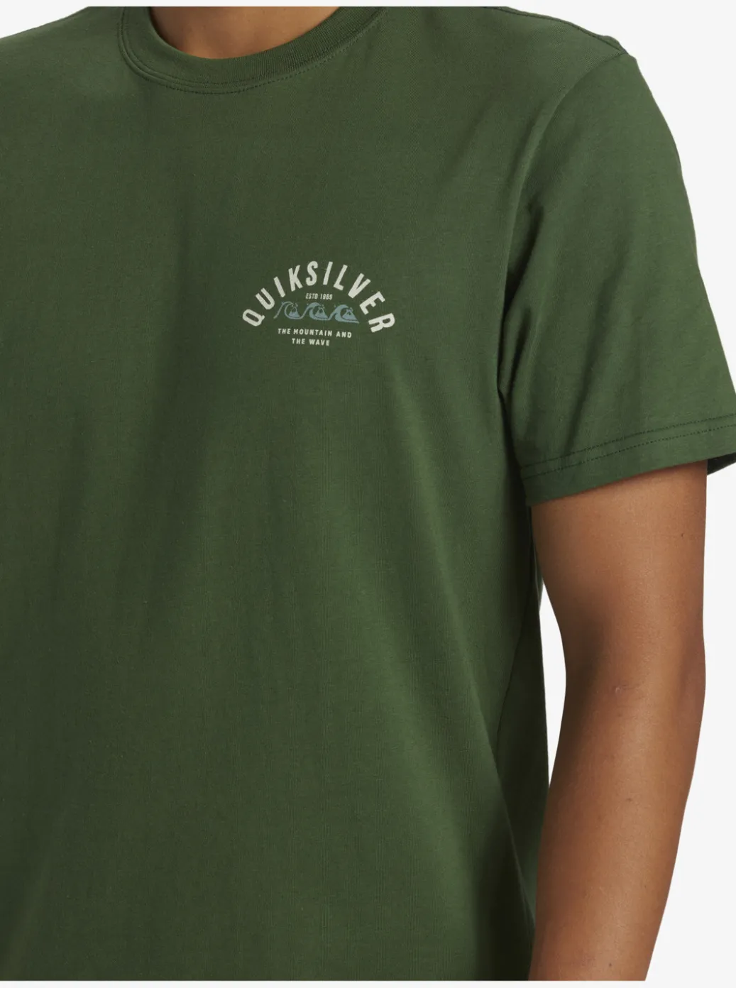 Sale Quiksilver Logo Lockup T-Shirt Greener Pastures