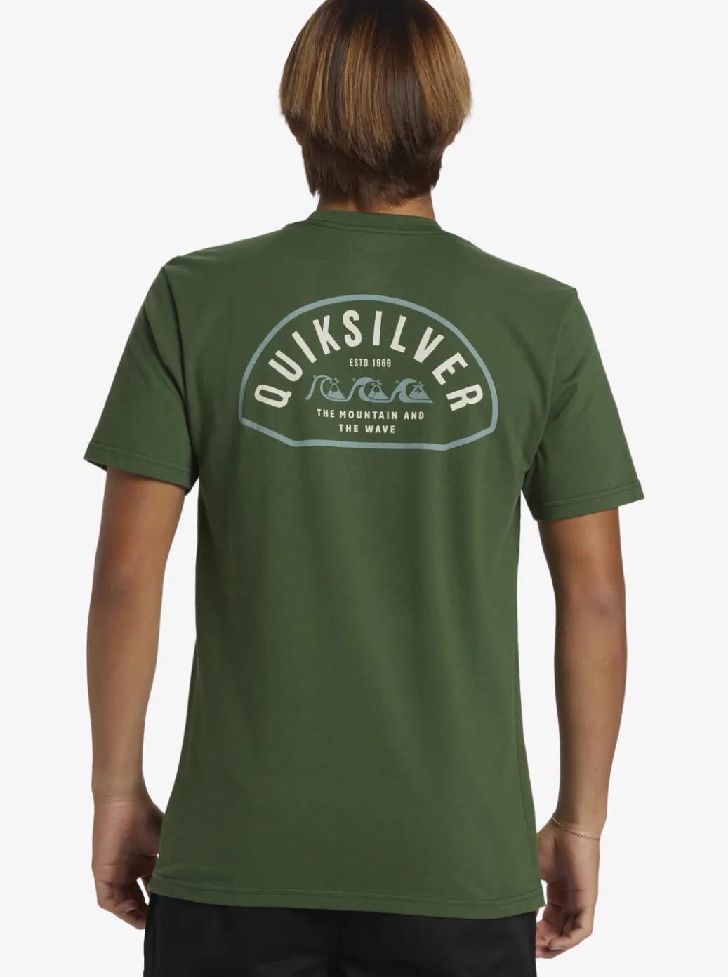 Sale Quiksilver Logo Lockup T-Shirt Greener Pastures