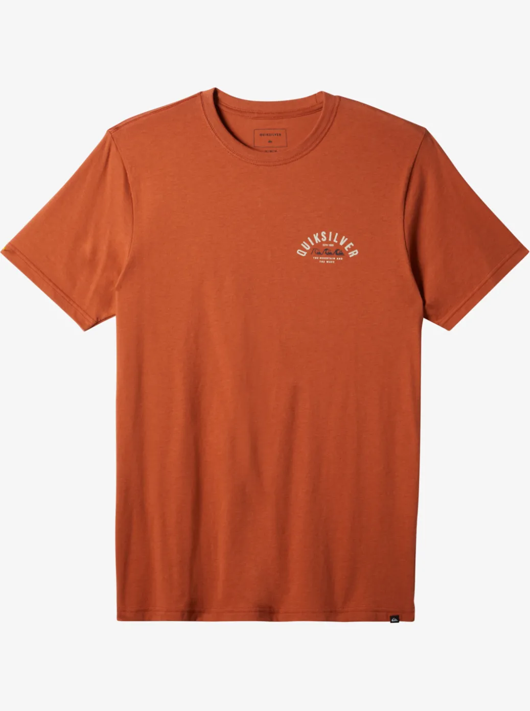 Sale Quiksilver Logo Lockup T-Shirt Baked Clay
