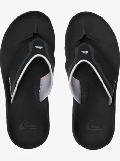 Discount Quiksilver Mathodic Recovery Sandals Black/Grey/Brown