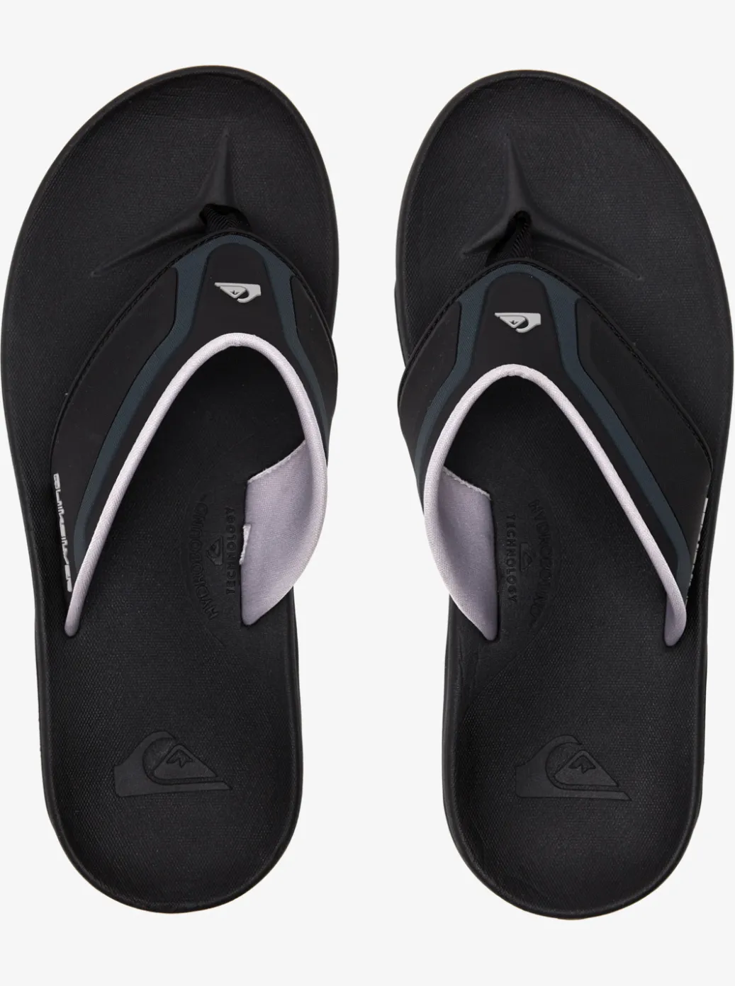 Discount Quiksilver Mathodic Recovery Sandals Black/Grey/Brown