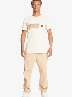Shop Quiksilver Mesa Stripe Pocket T-Shirt Birch