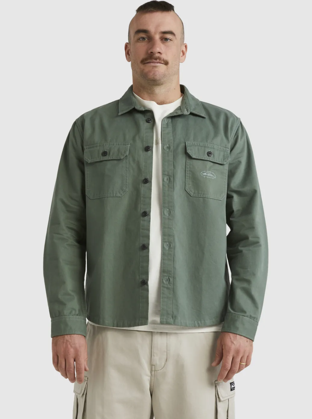 New Quiksilver Mikey Long Sleeve Shirt Laurel Wreath