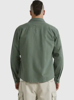 New Quiksilver Mikey Long Sleeve Shirt Laurel Wreath