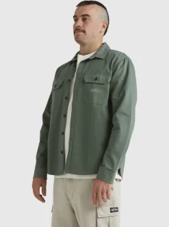 New Quiksilver Mikey Long Sleeve Shirt Laurel Wreath