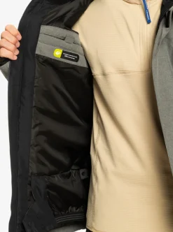 Best Sale Quiksilver Mission Solid Insulated Snow Jacket Heather Grey