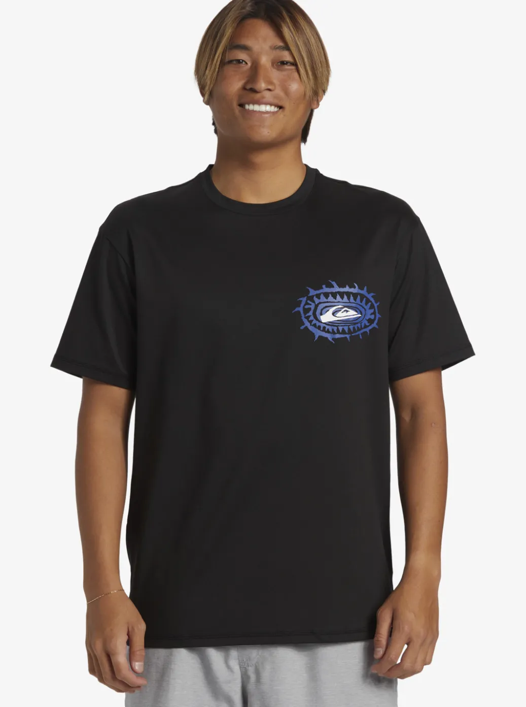 Discount Quiksilver Mix Session Upf 50 Short Sleeve Surf Tee Black