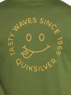 Shop Quiksilver Mix Session Upf 50 Short Sleeve Surf Tee Dill