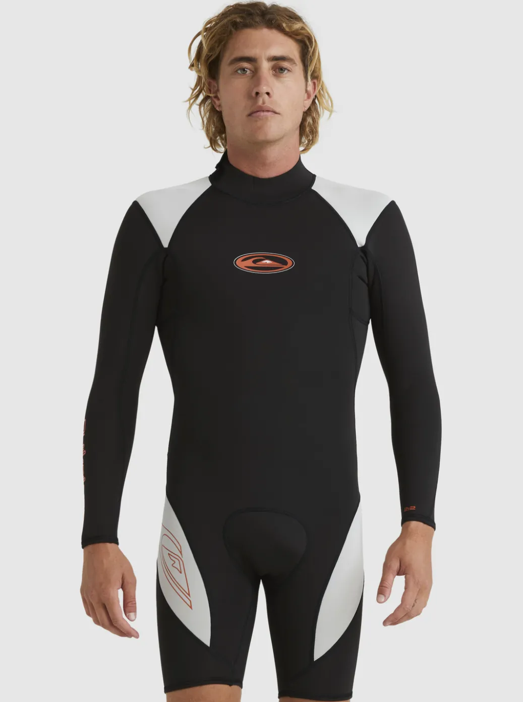 Hot Quiksilver 2/2Mm Capsule Saturn Long Sleeve Spring Suit Black/Lunar Rock