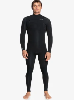 Best Quiksilver 4/3Mm Everyday Sessions Chest Zip Wetsuit Black