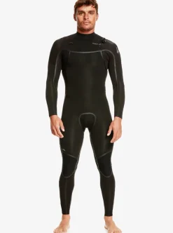 Cheap Quiksilver 4/3Mm Everyday Sessions Chest Zip Wetsuit Black