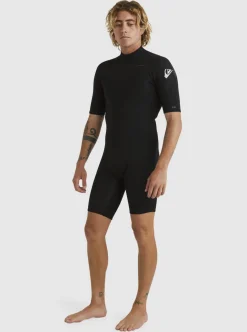 Best Sale Quiksilver 2/2Mm Everyday Sessions Short Sleeve Back Zip Springsuit Black