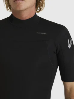 Best Sale Quiksilver 2/2Mm Everyday Sessions Short Sleeve Back Zip Springsuit Black