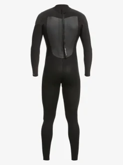 Hot Quiksilver 4/3Mm Prologue Back Zip Wetsuit Black