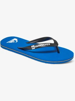 Sale Quiksilver Molokai Flip-Flops Black/Blue/Black
