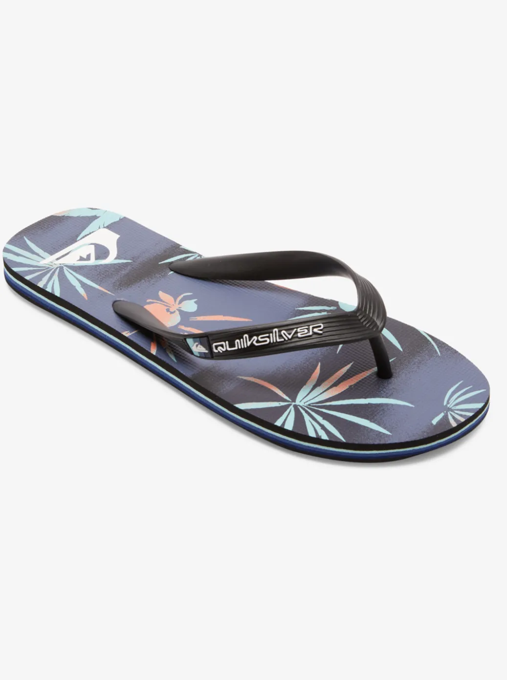 Hot Quiksilver Molokai Highline Scallop Flip-Flops Blue 1