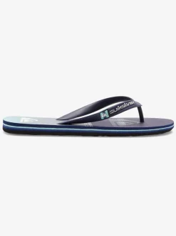 Online Quiksilver Molokai Swell Vision Flip-Flops Blue 3