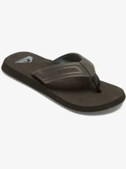 Shop Quiksilver Monkey Wrench Core Sandals Grey 1