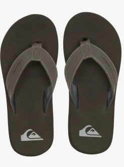 Shop Quiksilver Monkey Wrench Core Sandals Grey 1