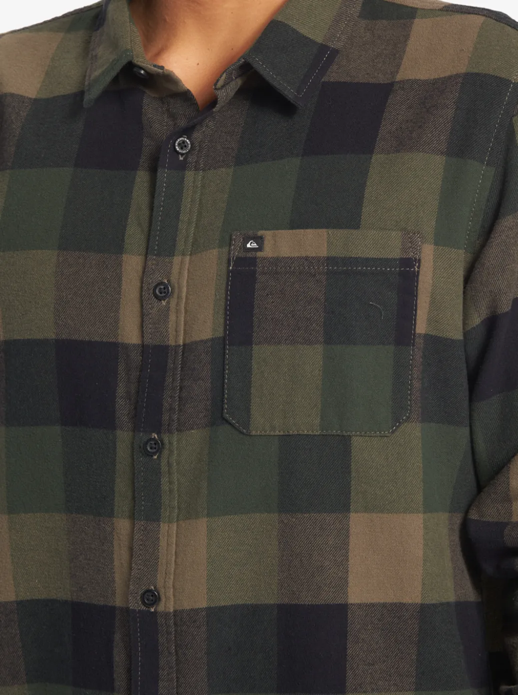 Best Sale Quiksilver Motherfly Long Sleeve Shirt Major Brown Motherfly