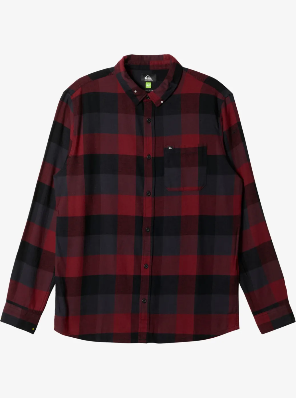 New Quiksilver Motherfly Long Sleeve Shirt Black Motherfly