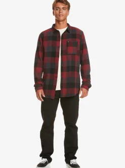 New Quiksilver Motherfly Long Sleeve Shirt Black Motherfly
