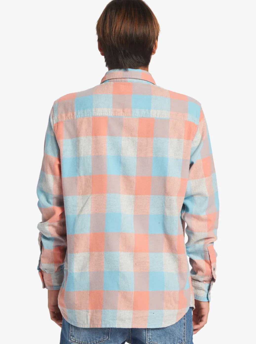 Shop Quiksilver Motherfly Long Sleeve Shirt Reef Waters Motherfly