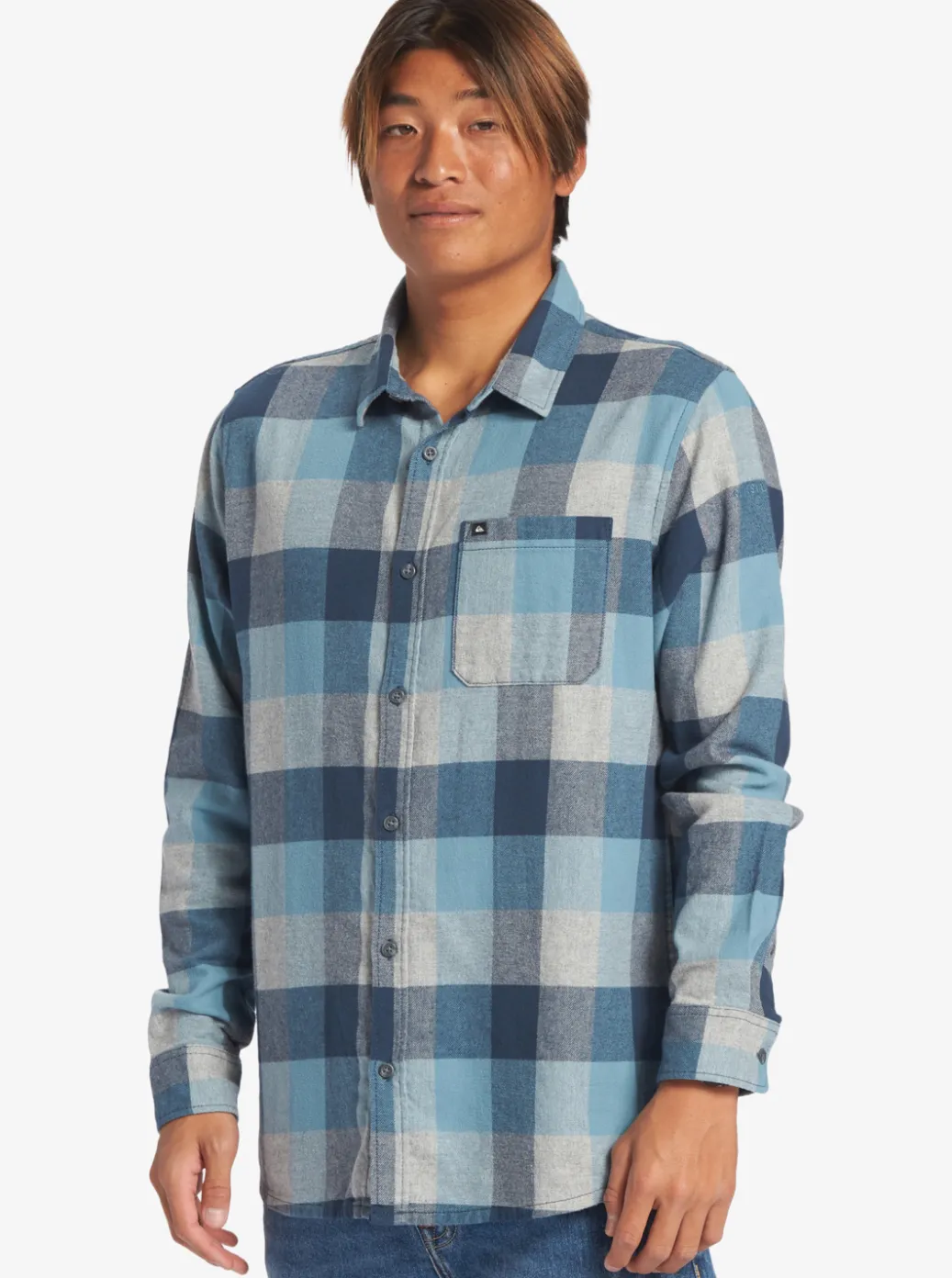 Cheap Quiksilver Motherfly Long Sleeve Shirt Midnight Navy Motherfly