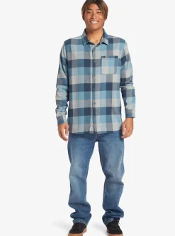 Cheap Quiksilver Motherfly Long Sleeve Shirt Midnight Navy Motherfly