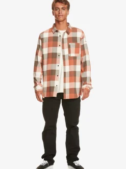 Discount Quiksilver Motherfly Long Sleeve Shirt Major Brown Motherfly