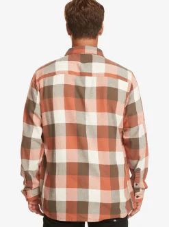 Discount Quiksilver Motherfly Long Sleeve Shirt Major Brown Motherfly