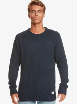 New Quiksilver Neppy Sweater Navy Blazer