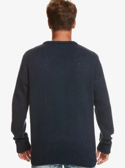 New Quiksilver Neppy Sweater Navy Blazer
