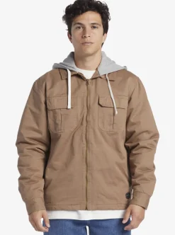 Outlet Quiksilver New Aitor Hooded Jacket Fossil